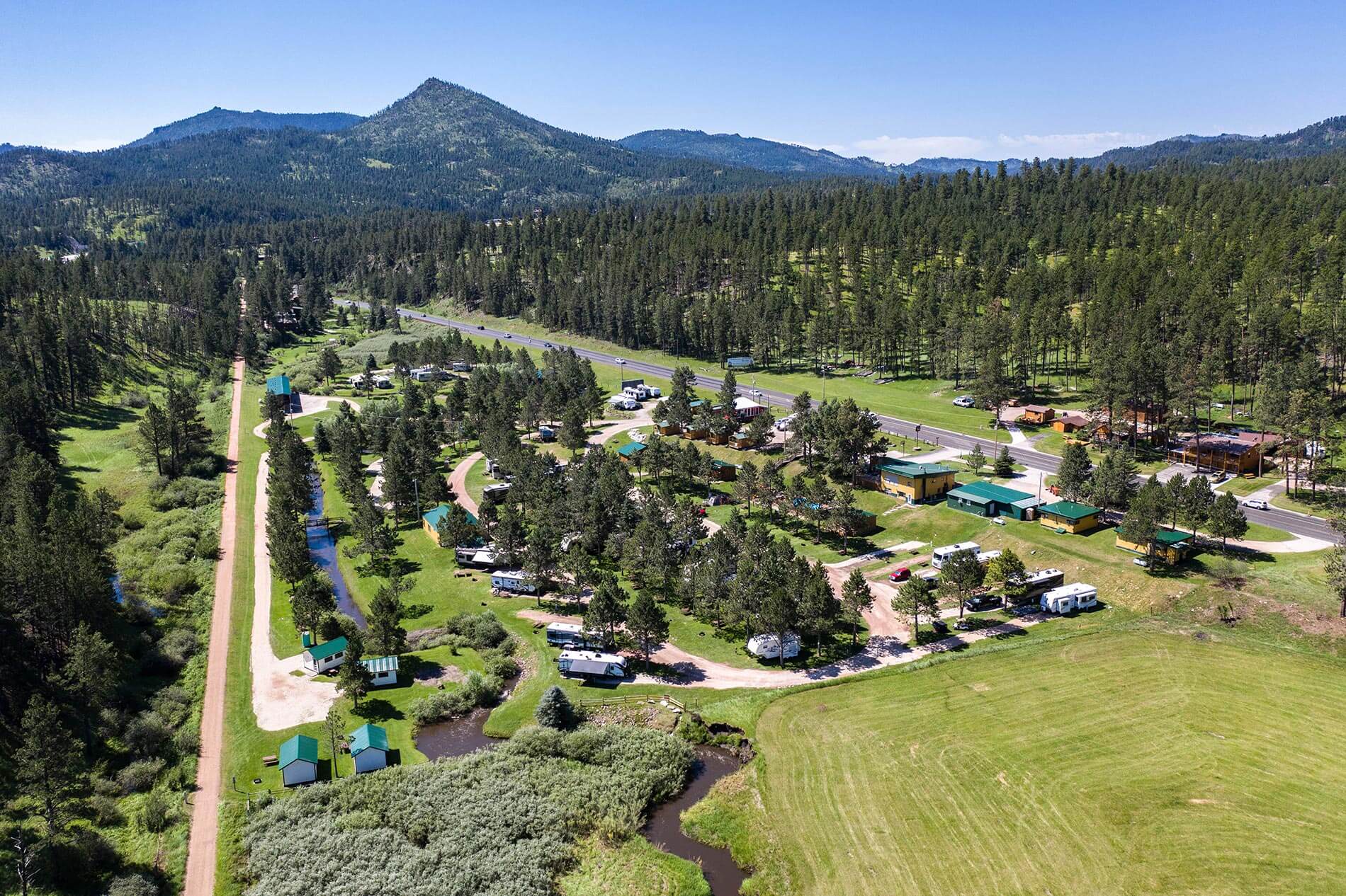 Aerial Photo of Crooked Creek Resort